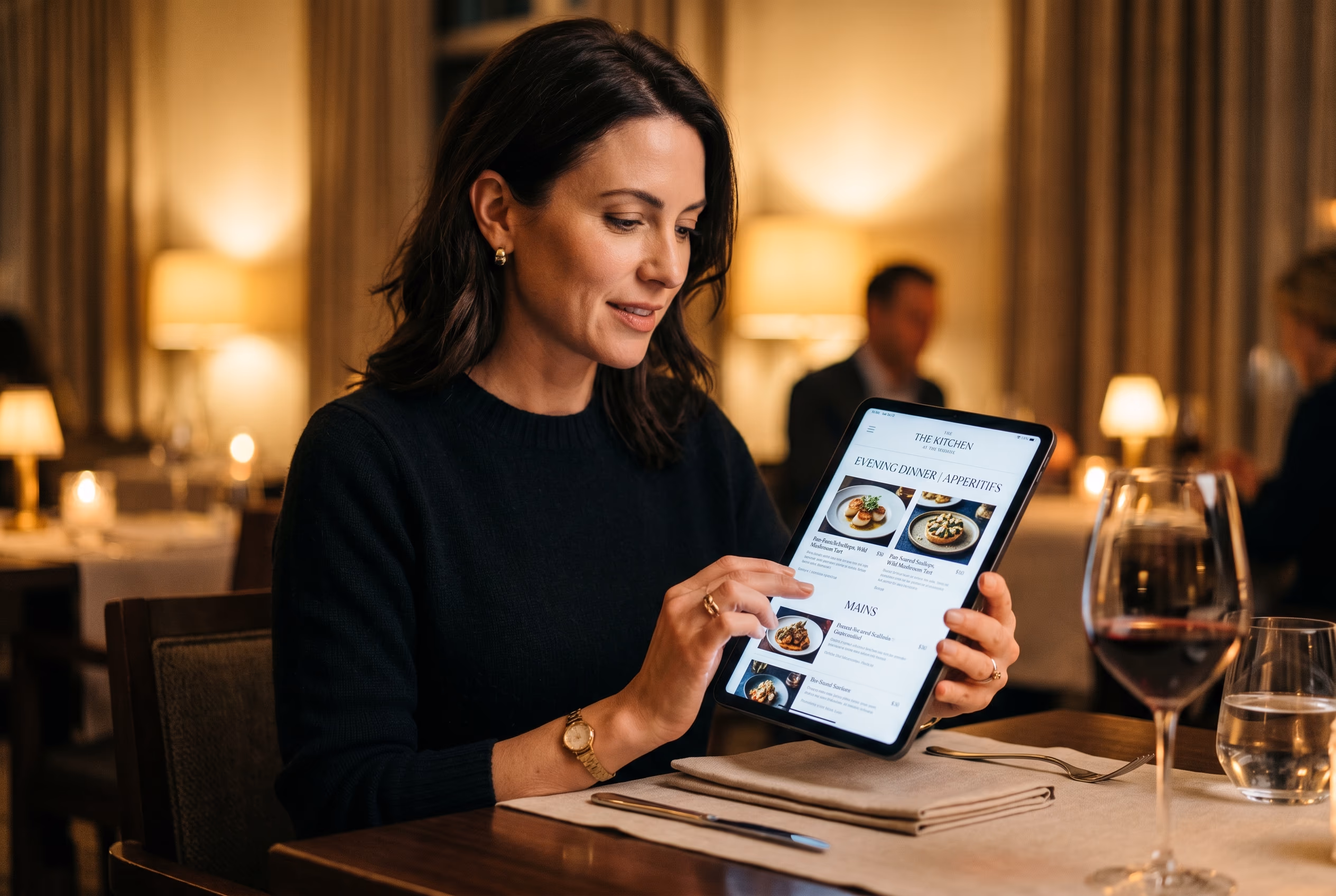 Digitale Speisekarte